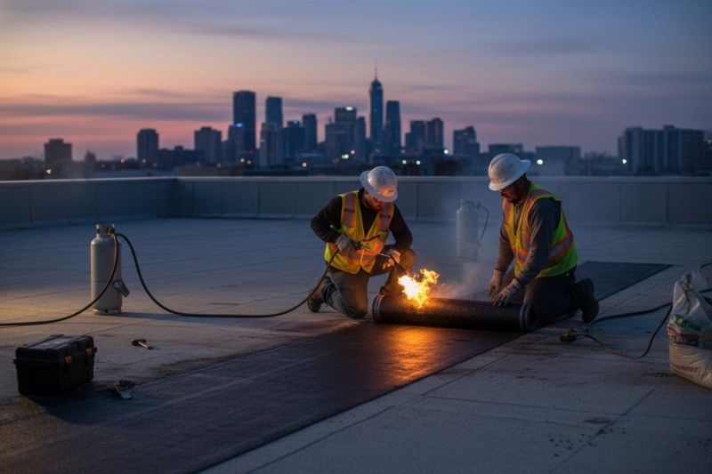 Tar Roof Repair detail